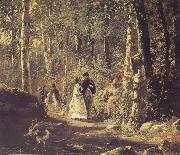 Ivan Shishkin A Stroll in the Forest Germany oil painting artist